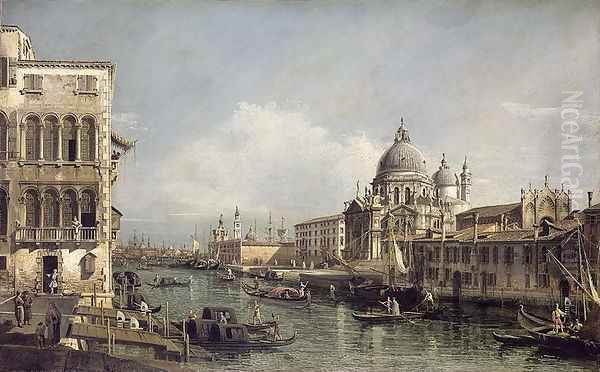 Entrance to the Grand Canal, Venice Oil Painting by Bernardo Bellotto