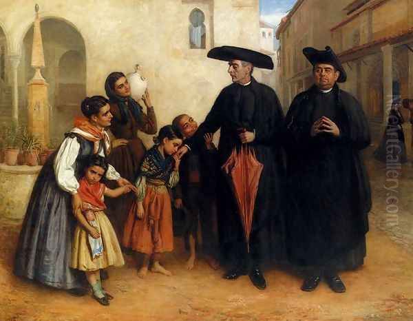 The Favourite Priest Oil Painting by John Bagnold Burgess