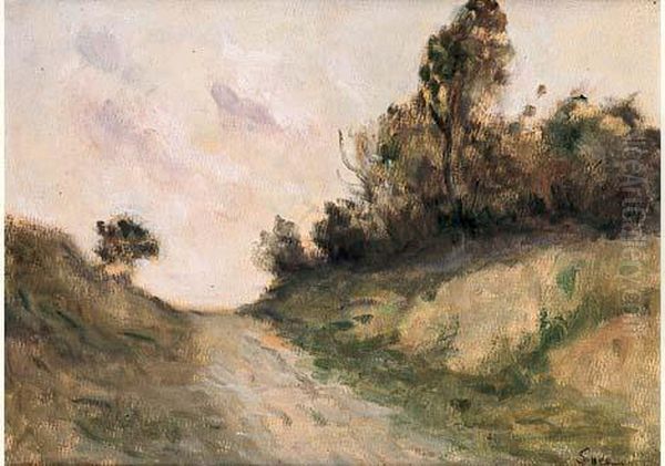 Le Chemin Oil Painting by Maximilien Luce