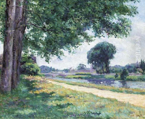 Accolay, La Cure Oil Painting by Maximilien Luce