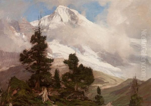 Im Berner Oberland Oil Painting by Georg Macco