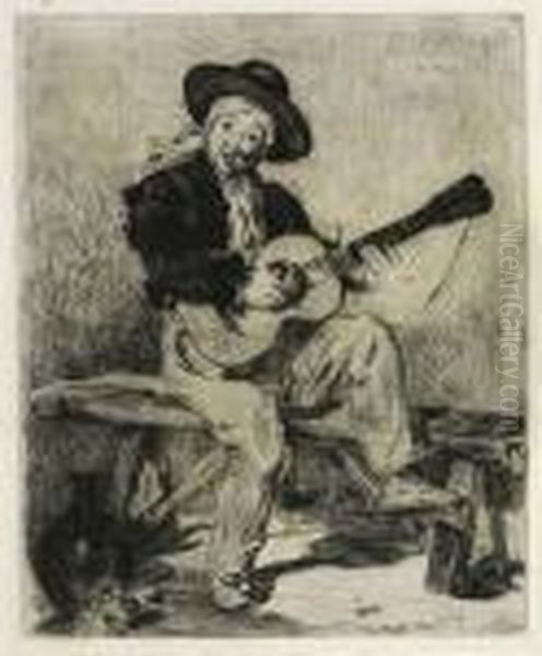 Le Chanteur Espagnol Oil Painting by Edouard Manet