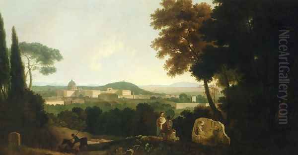 Rome from the Villa Madama I Oil Painting by Richard Wilson