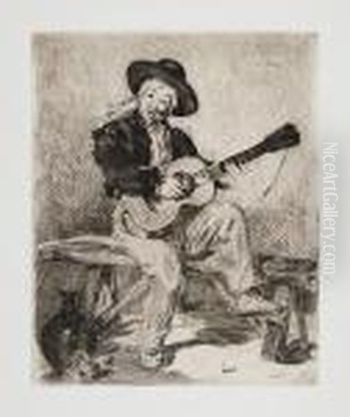 Le Chanteur Espagnol Oil Painting by Edouard Manet