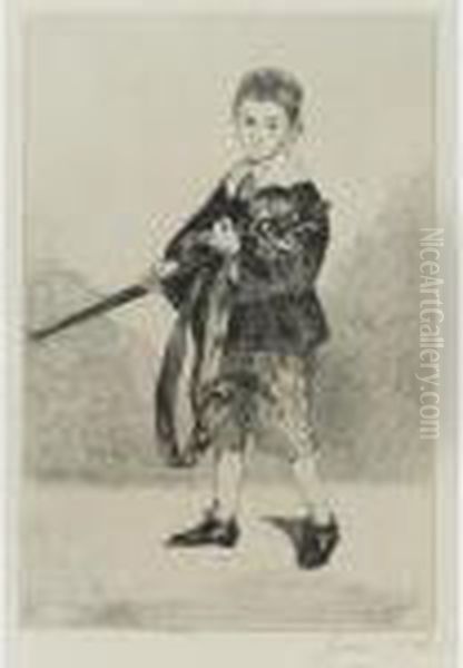 The Boy With A Sword Iii Oil Painting by Edouard Manet