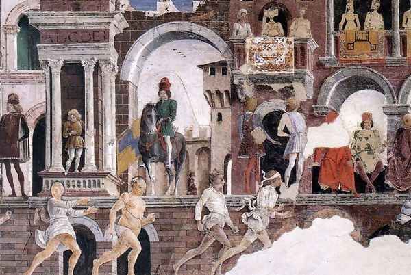 Allegory of April (detail 2) 1476-84 Oil Painting by Francesco Del Cossa