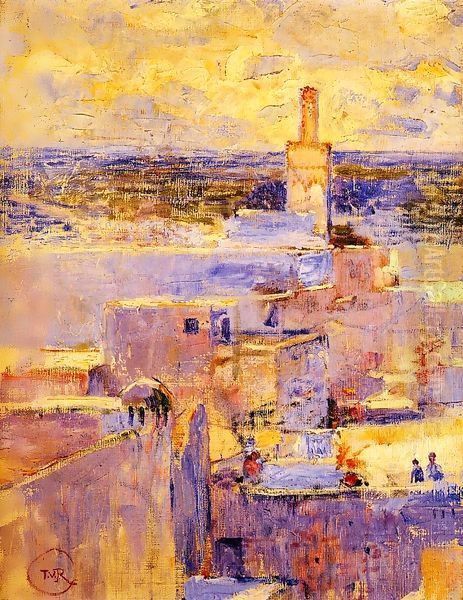 View of Meknes, Morocco Oil Painting by Theo van Rysselberghe