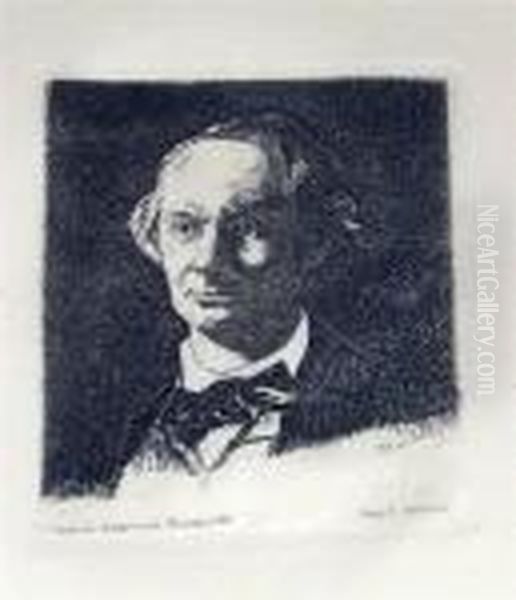 Charles Baudelaire, De Face Oil Painting by Edouard Manet