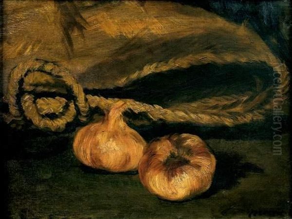 Un Cabas Et Des Oignons Oil Painting by Edouard Manet