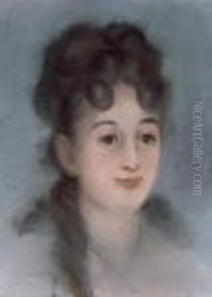 Portrait D'eva Gonzales Oil Painting by Edouard Manet