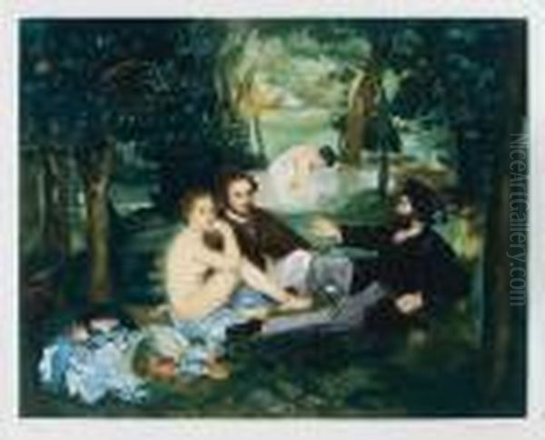 Dejeuner Sur L'herbe Oil Painting by Edouard Manet