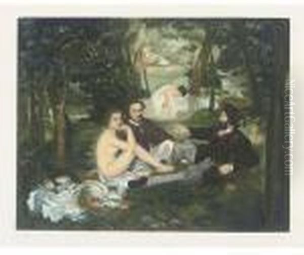 Le Dejeuner Sur L'herbe Oil Painting by Edouard Manet