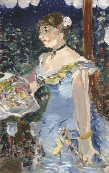 Chanteuse De Cafe-concert Oil Painting by Edouard Manet