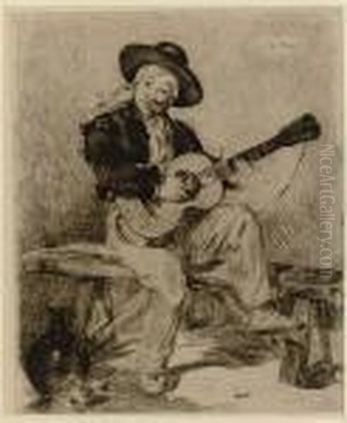 Le Guitarero Oil Painting by Edouard Manet