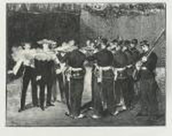 The Execution Of Maximilian (guerin 73; Harris 54; Isaacson 54; Fisher 49) Oil Painting by Edouard Manet