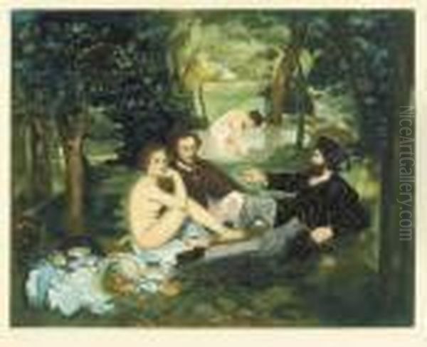 Le Dejeuner Sur L'herbe Oil Painting by Edouard Manet