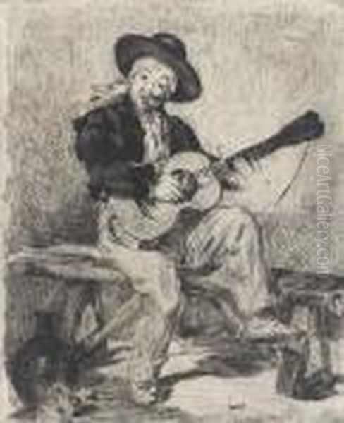 Le Chanteur Espagnol Oil Painting by Edouard Manet