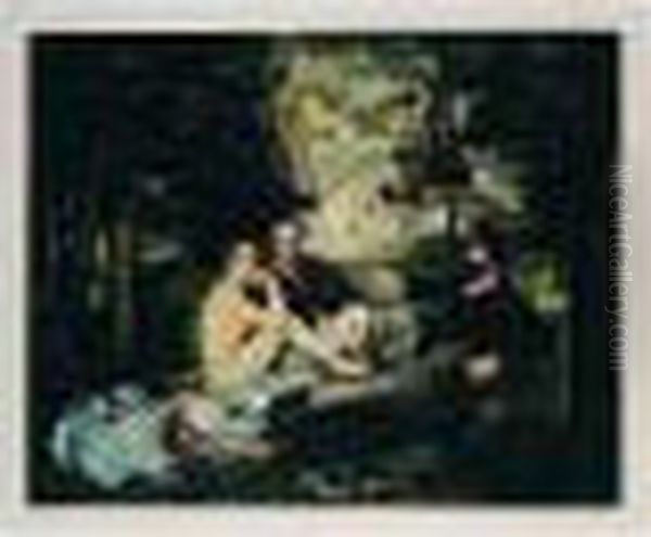 Le Dejeuner Sur L'herbe (g./p. E.668) Oil Painting by Edouard Manet