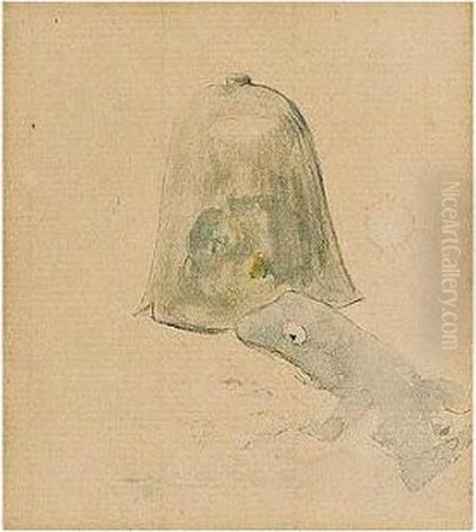 Cloche A Melon Et Grenouille Oil Painting by Edouard Manet