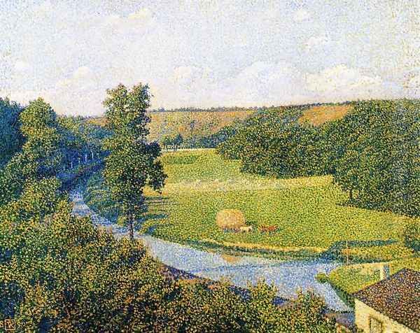 The Valley of the Sambre Oil Painting by Theo van Rysselberghe