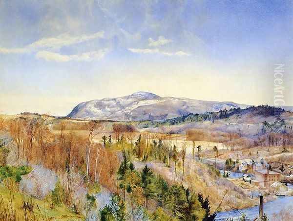 Mt. Everett from Monument Mountain in April Oil Painting by Henry Roderick Newman