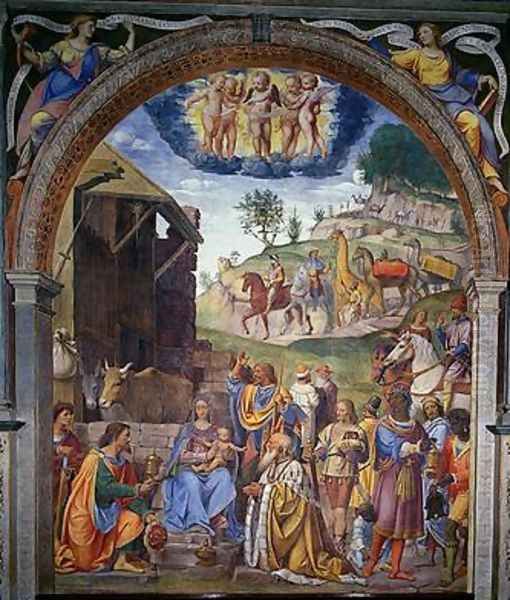 Adoration of the Magi 1525 Oil Painting by Bernardino Luini