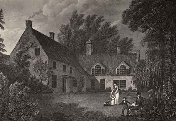 Nelson's birthplace, illustration from The Life of Nelson by Robert Southey (1774-1843) first published 1813 Oil Painting by Richard Westall