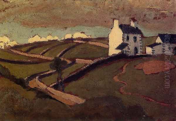 White House at Audierne Oil Painting by Roger de La Fresnaye