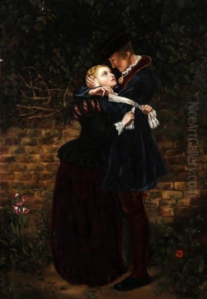 'a Huguenot On St. Bartholomew's Day' Oil Painting by Sir John Everett Millais