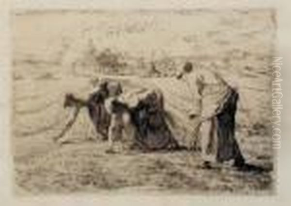 Les Glaneuses Oil Painting by Jean-Francois Millet