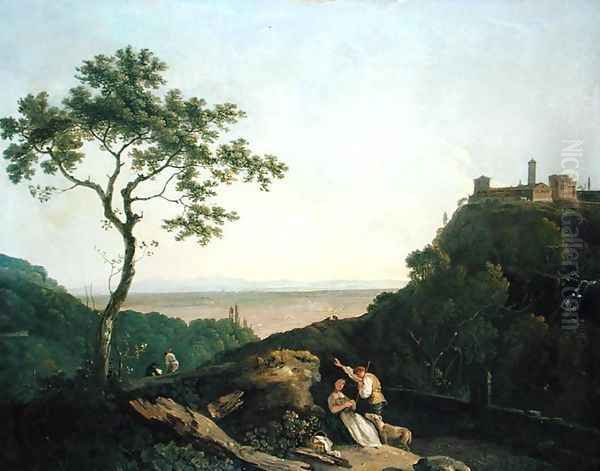 View at Tivoli Oil Painting by Richard Wilson