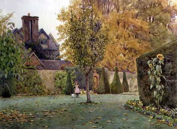 Loseley Park, Surrey Oil Painting by Ernest Arthur Rowe