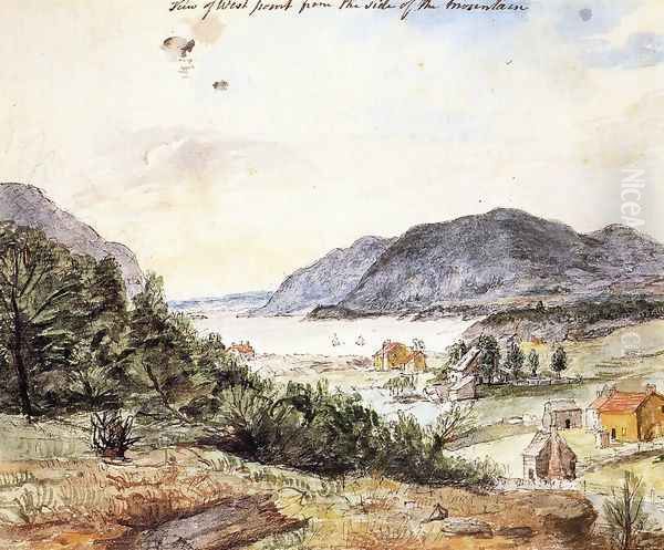 View of West Point from the Side of the Mountain Oil Painting by Charles Willson Peale