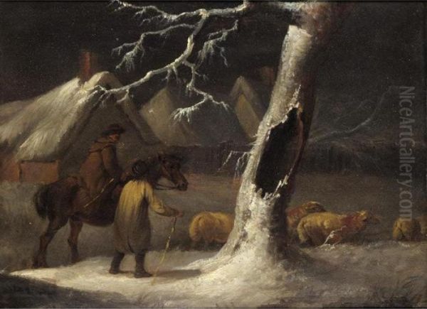 Returning Home Oil Painting by George Morland