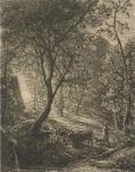 The Willow (lister 1) Oil Painting by Samuel Palmer