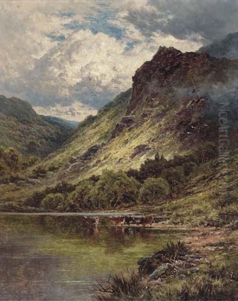 Loch Venachar, Perthshire Oil Painting by Henry Hillier Parker