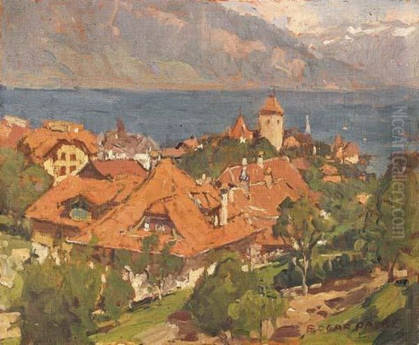 Along The Riviera Oil Painting by Edgar Alwin Payne