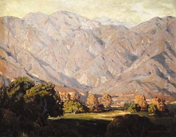 Morning Light, San Gabriel Mountains Oil Painting by Edgar Alwin Payne