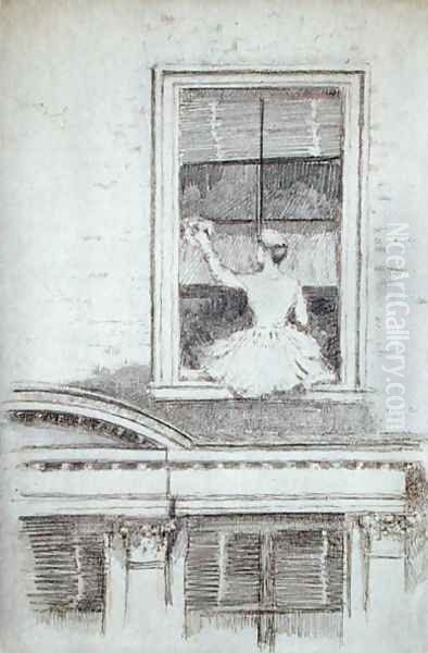 The Window Cleaner, Chelsea, 1888-89 Oil Painting by Theodore Roussel