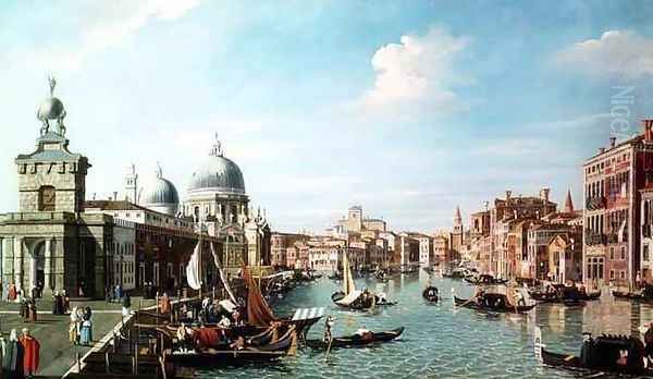 The entrance to the Grand Canal Venice Oil Painting by William James