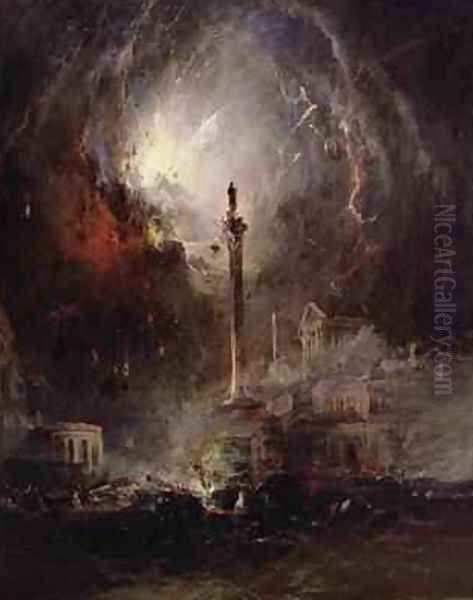 The Last Days of Pompeii Oil Painting by James Hamilton