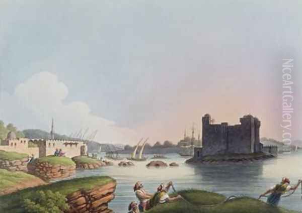 Port of Latachia in Syria from Views in the Ottoman Dominions 1810 Oil Painting by Luigi Mayer