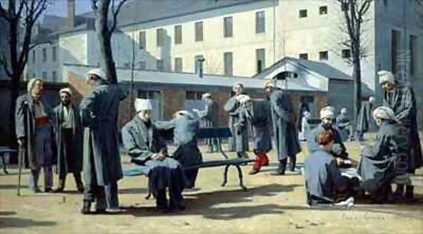 The Convalescents Oil Painting by Marie-Francois-Firmin Girard