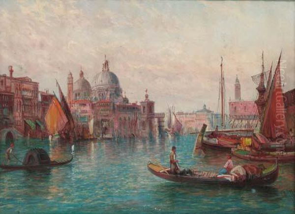 The Grand Canal Oil Painting by Alfred Pollentine