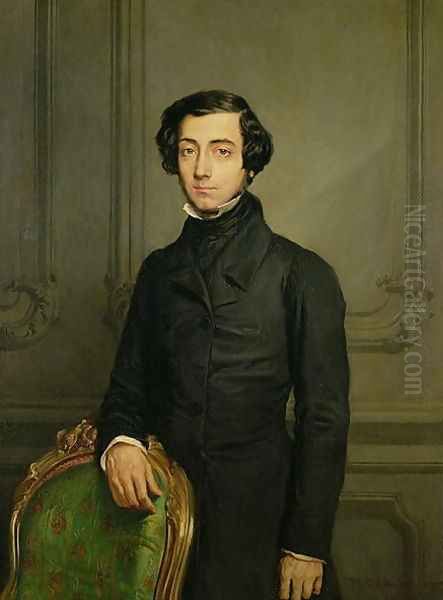 Charles-Alexis-Henri Clerel de Tocqueville (1805-59) 1850 Oil Painting by Theodore Chasseriau