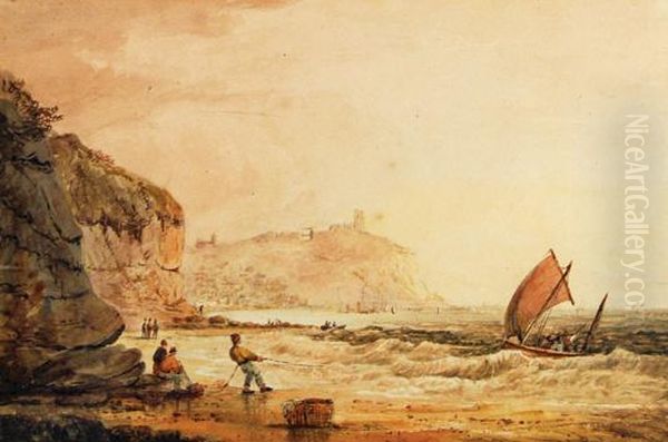 Whitby Oil Painting by Samuel Prout