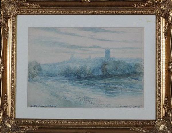 Richmond, Yorks Oil Painting by Victor Noble Rainbird