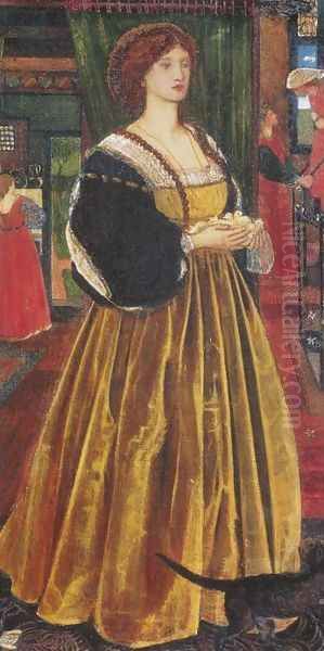 Clara von Bork Oil Painting by Sir Edward Coley Burne-Jones