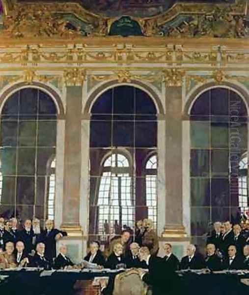 The Treaty of Versailles, 1919 by Sir William Newenham Montague Orpen