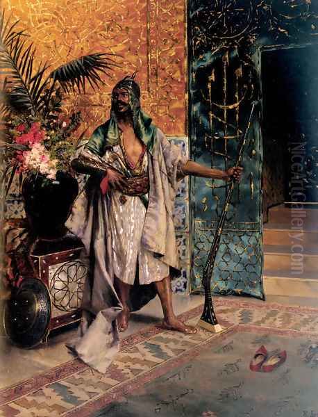 Harem Guard Oil Painting by Rudolph Ernst